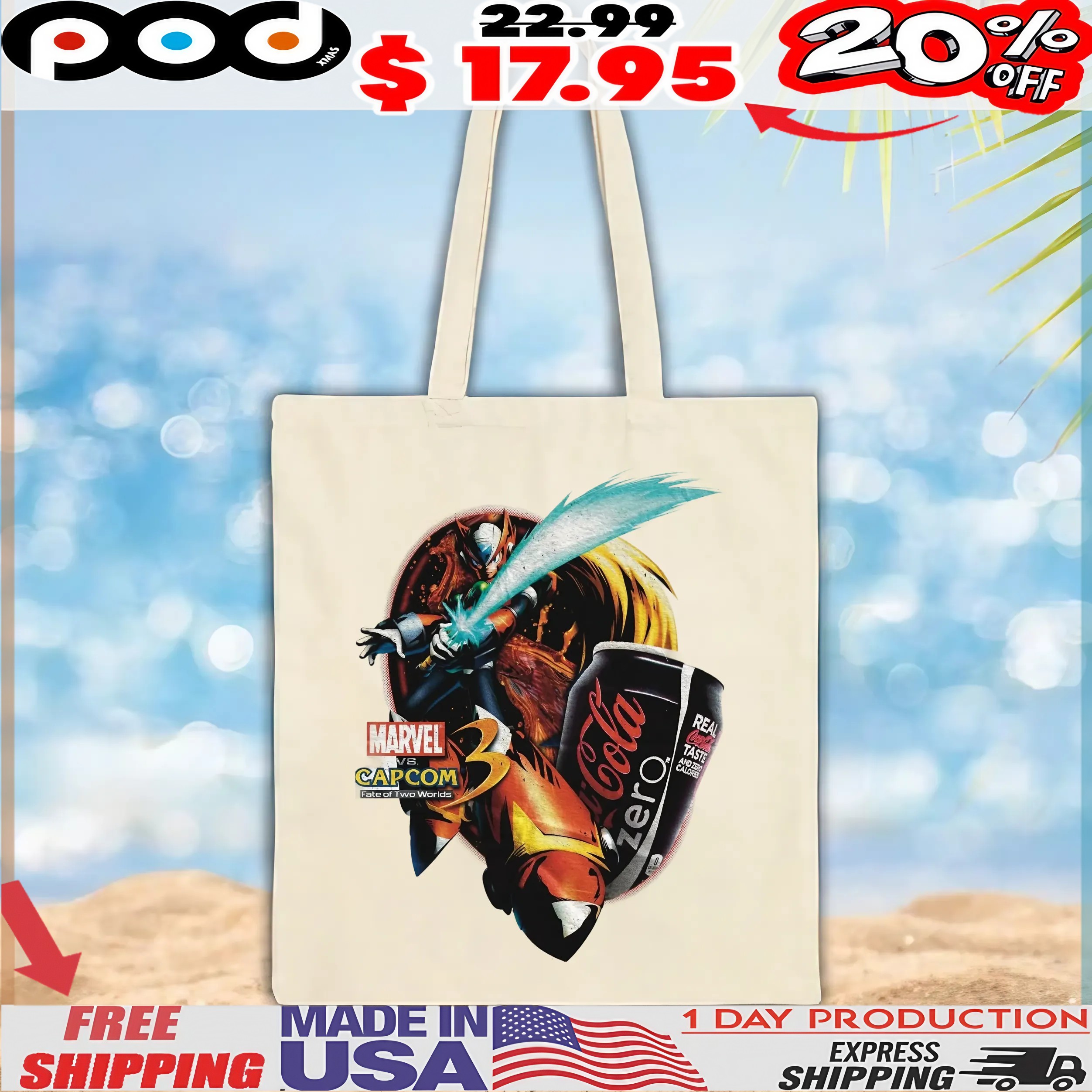 Zero Mega Man Coke Zero Marvel vs Capcom 3 T Shirt