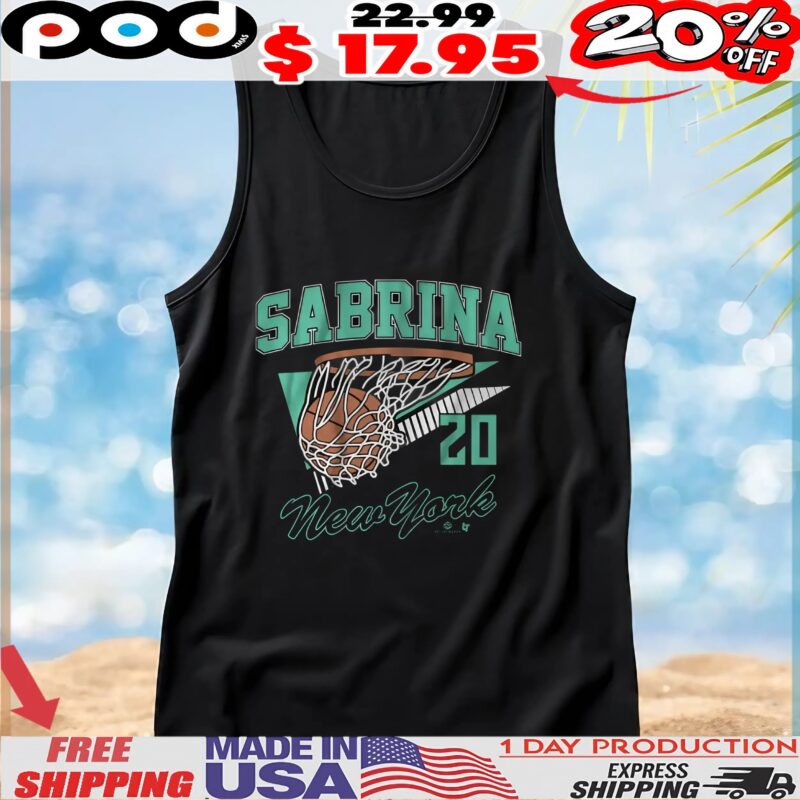 Sabrina Ionescu New York 20 Retro Swish T Shirt