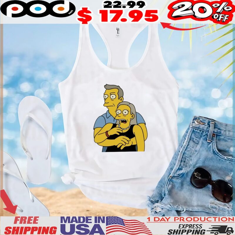 The Simpsons Predict Astronomer CEO Andy Byron Kiss Cam Coldplay MEME T Shirt