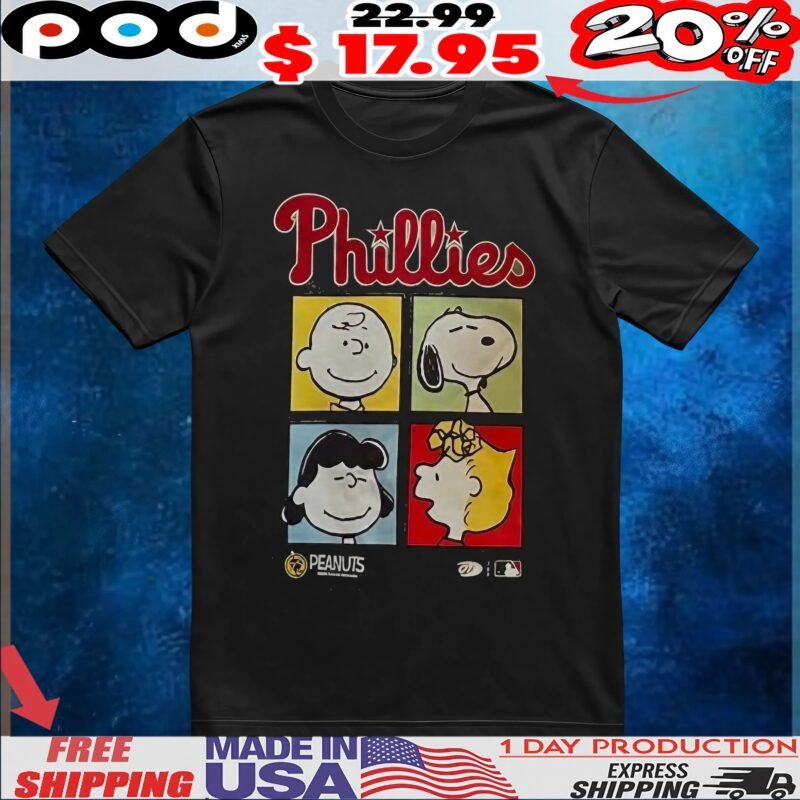 Peanuts x Phillies t shirt