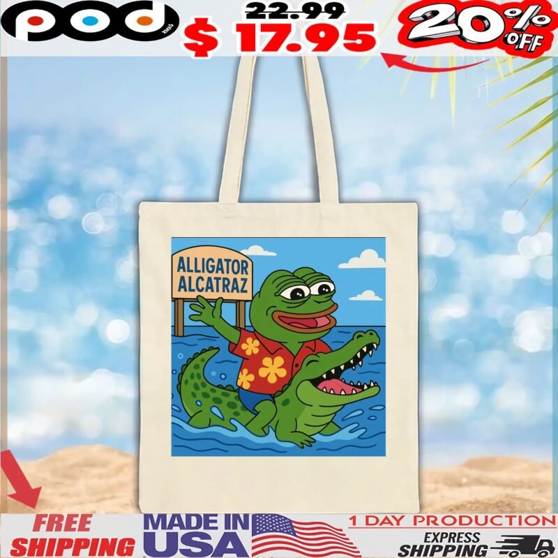 Pepe Alligator Alcatraz Meme T Shirt