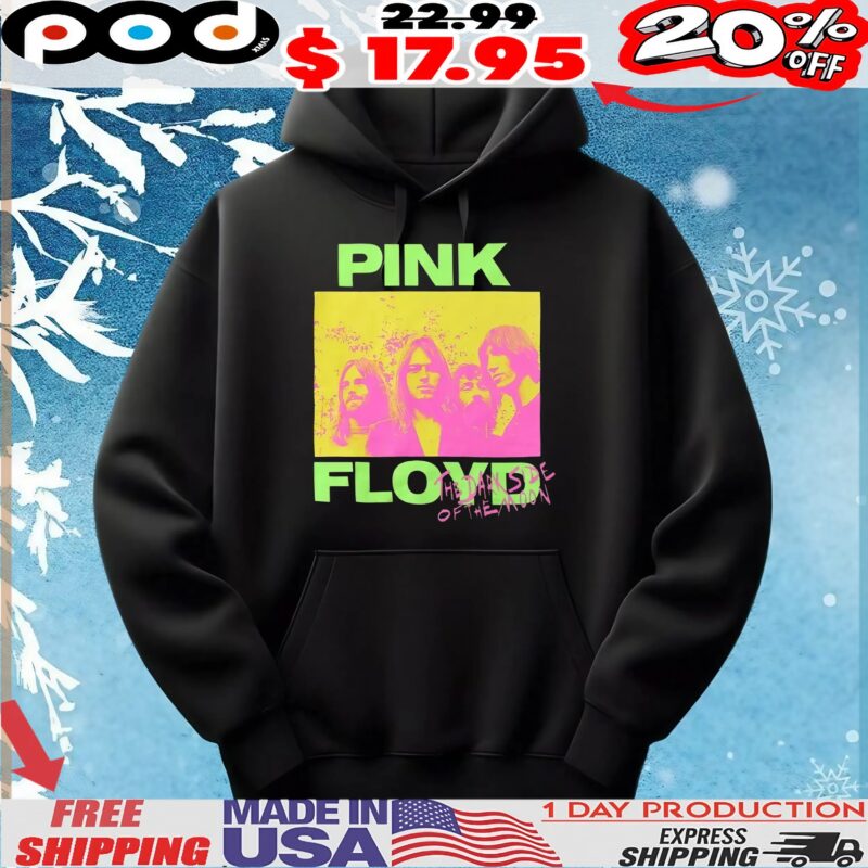 Pink Floyd The Dark Side Of The Moon Neon Band Photo T Shirt