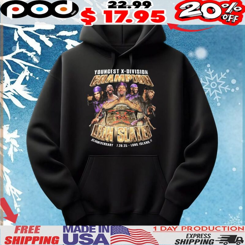Leon Slater Wrestler Youngest X Division Champion 2025 Vintage Bootleg Style T Shirt