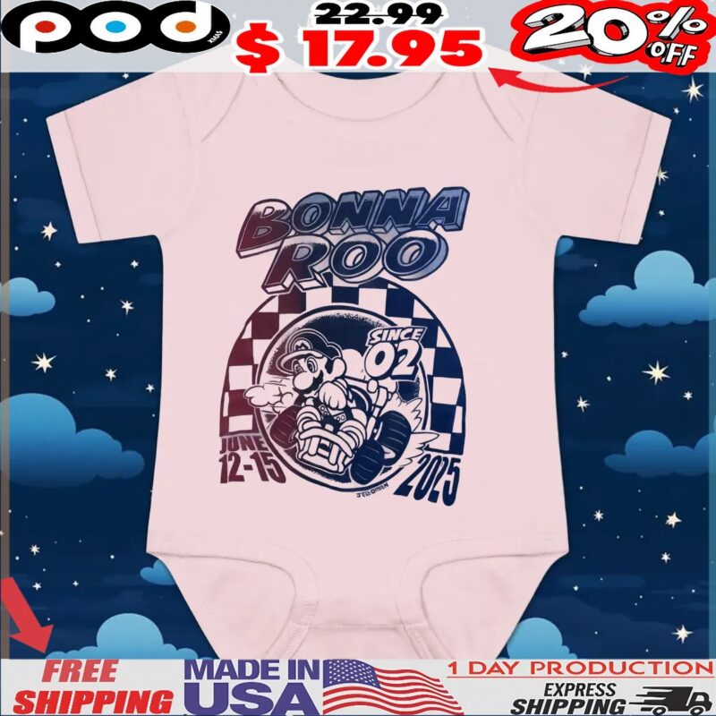 Super Mario Bonnaroo Since 02 June 12-15 2025 T Shirt