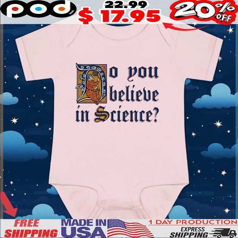 Galileo Galilei do you believe in science retro style t shirt