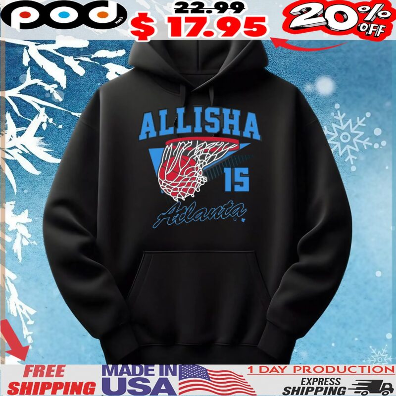 Allisha Gray Retro Swish Atlanta 15 T Shirt