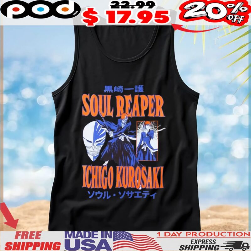 Bleach Soul Reaper Ichigo Kurosaki Anime T Shirt