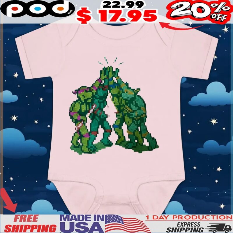 Teenage Mutant Ninja Turtles Team Pixel Art T Shirt