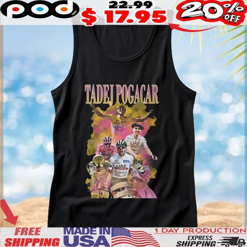 Tadej Pogacar Vintage Bootleg Style T Shirt