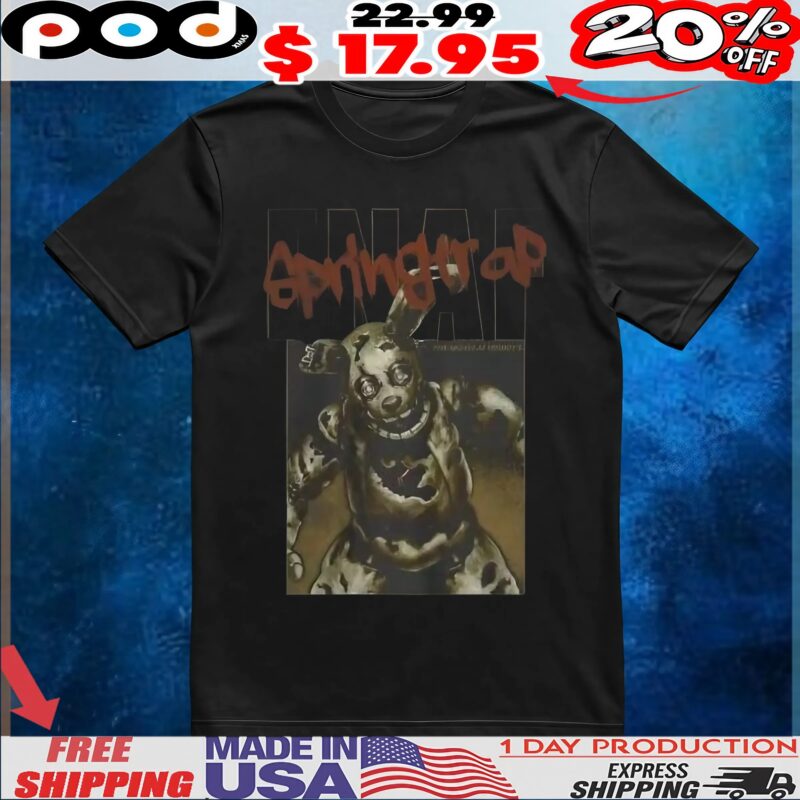 Five Nights at Freddy’s Springtrap Freddy Horror T Shirt