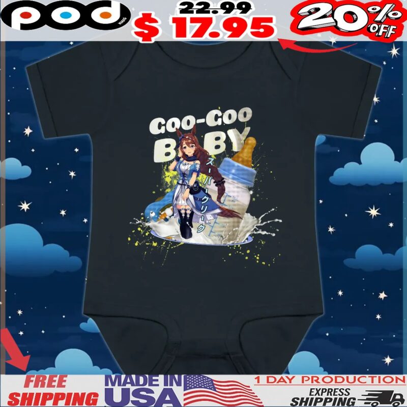 Super Creek Uma Musume Pretty Derby Goo Goo Baby Milk Bottle Anime T Shirt Super Creek Uma Musume Pretty Derby Goo Goo Baby Milk Bottle Anime T Shirt