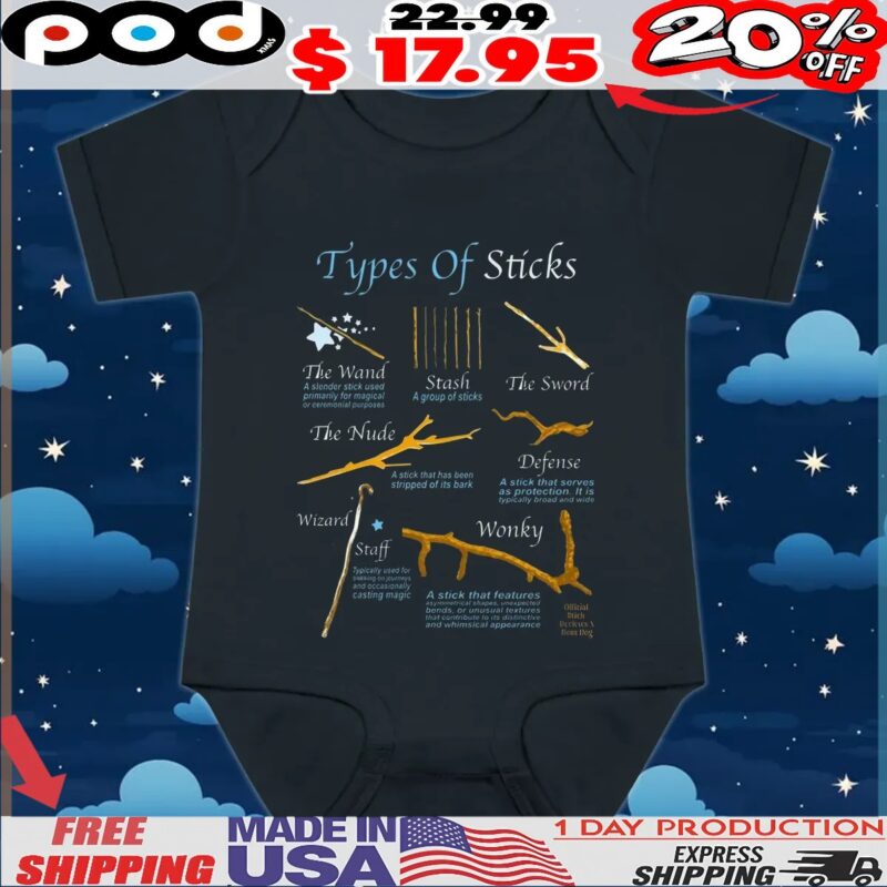 Types Of Sticks The Wand Stash The Sword The Nude Defense Wizard Staff Wonky T Shirt