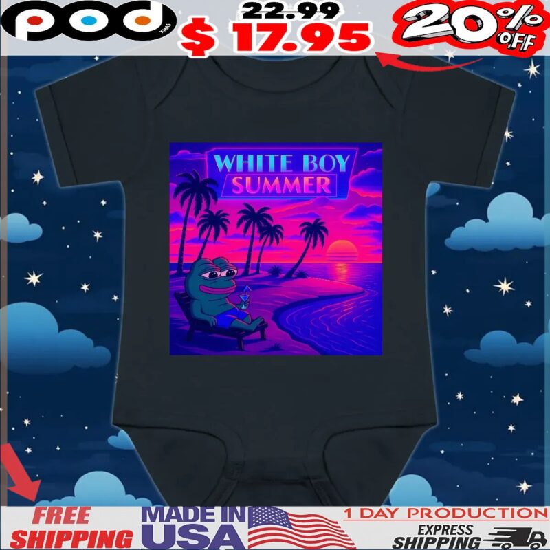White Boy Summe Pepe the Frog Hawaiian T Shirt