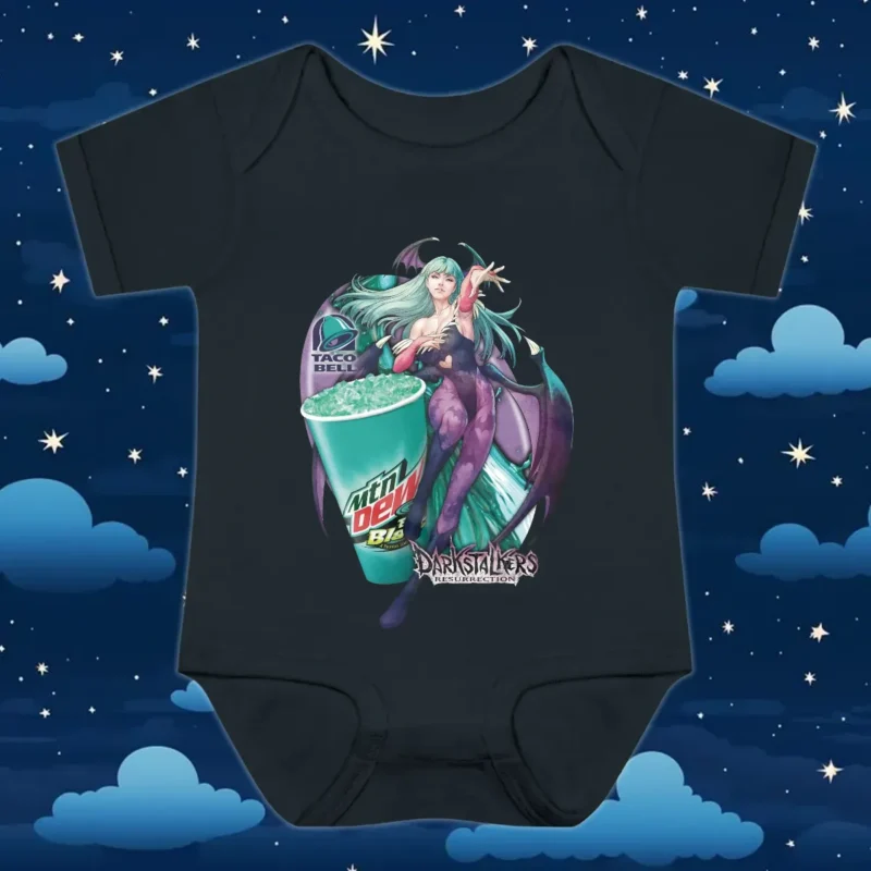 Morrigan Aensland Darkstalkers Mountain Dew Baja Blast T Shirt