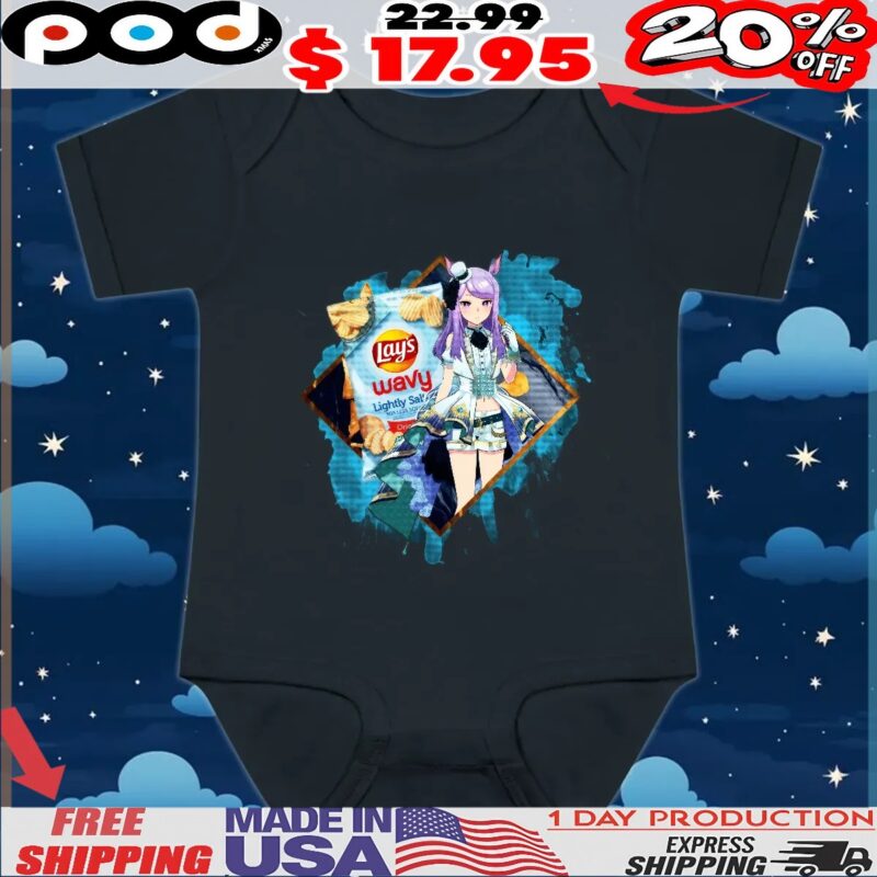 Mejiro Mcqueen Uma Musume Pretty Derby Lay's Wavy Lightly Salted Original T Shirt
