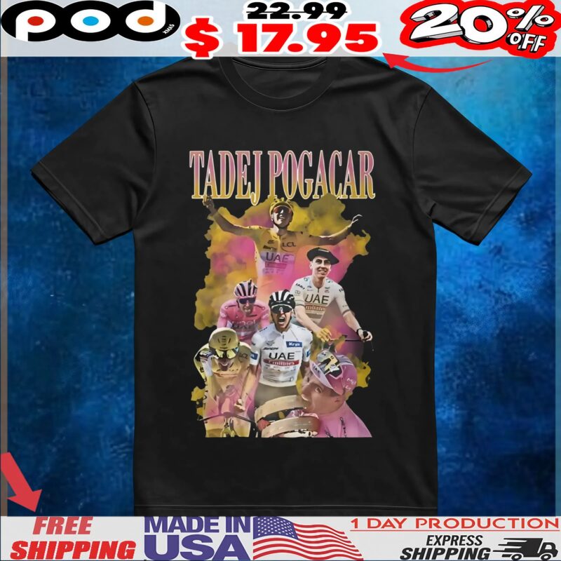Tadej Pogacar Vintage Bootleg Style T Shirt