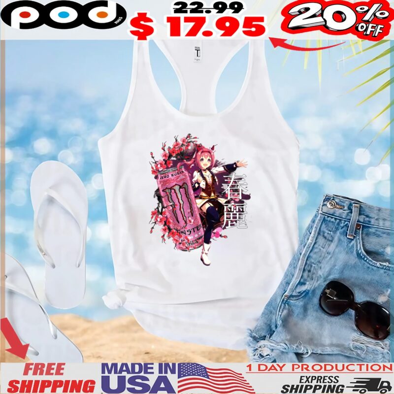 Haru Urara Uma Musume Sakura Monster Energy Anime T Shirt Haru Urara Uma Musume Sakura Monster Energy Anime T Shirt