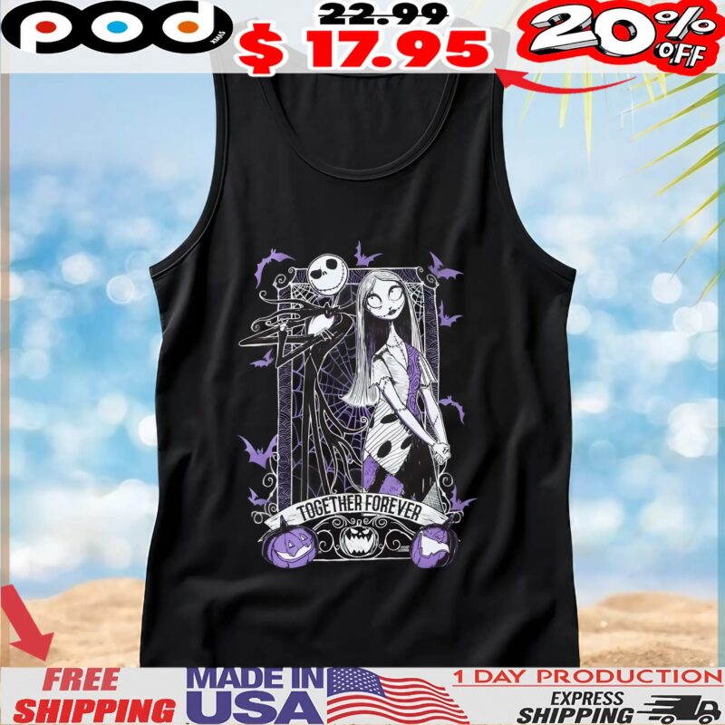 The Nightmare Before Christmas Jack and Sally Together Forever T-Shirt