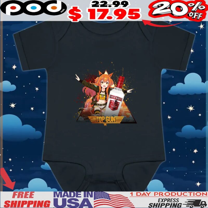 Mayano Top Gun Uma Musume Pretty Derby vodka Smirnoff No 21 Triple Distilled T Shirt