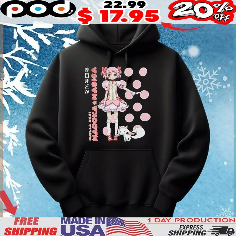 Puella Magi Madoka Magica Madoka Kaname Polka Dot Girls T Shirt