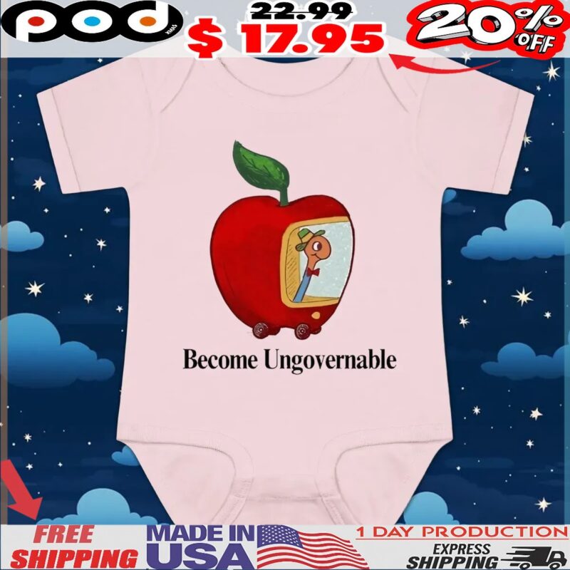 Become Ungovernable Worm Apple T shirt