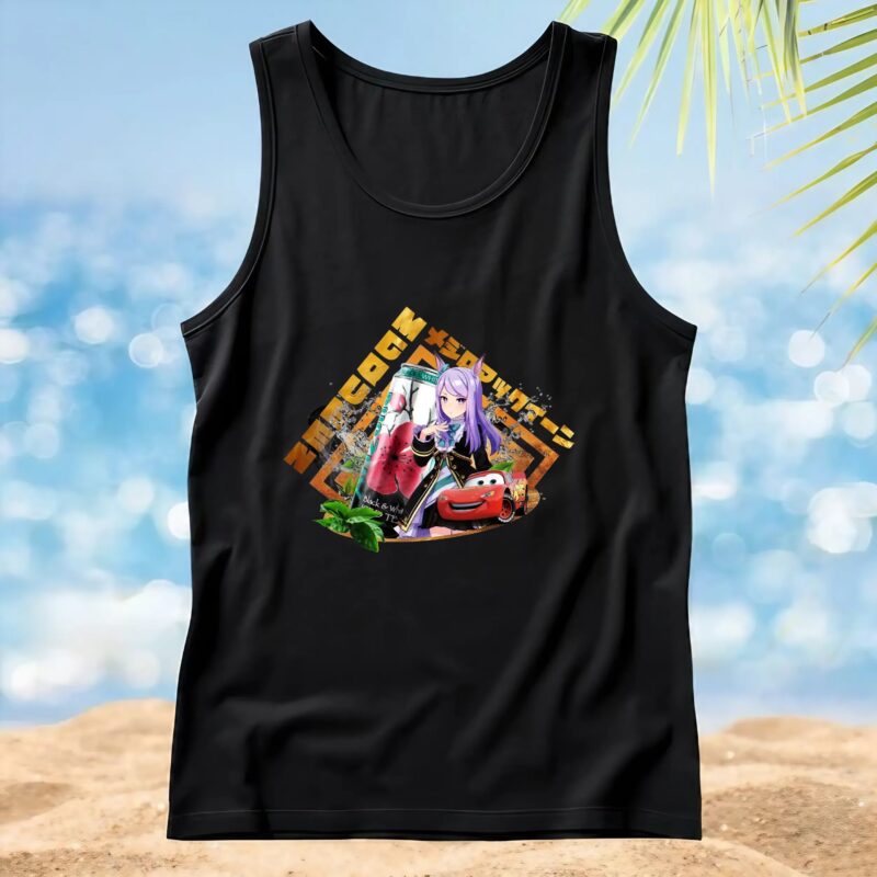Mejiro Mcqueen Uma Musume Pretty Derby Arizona Black And White Iced Tea Anime T Shirt