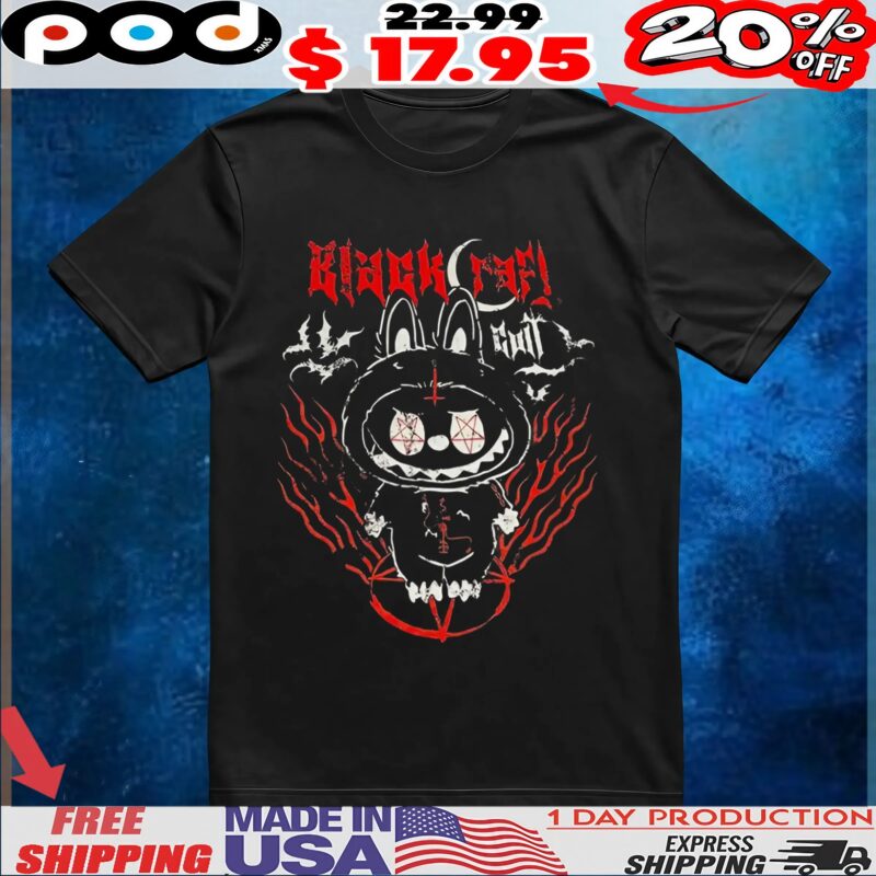 Black Craft Labubu Horror T Shirt