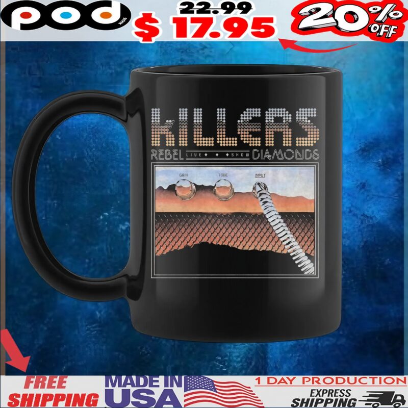 The Killers Rebel Live Show Diamonds Grin Tone Input T Shirt