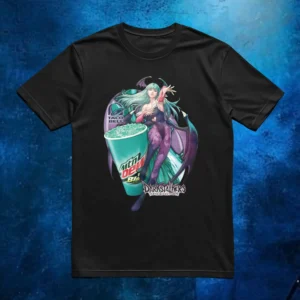 Morrigan Aensland Darkstalkers Mountain Dew Baja Blast T Shirt