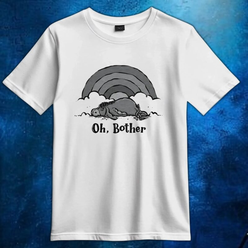 Eeyore grey sky oh bother t shirt