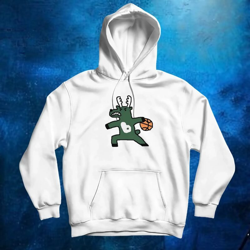 Milwaukee Bucks NBA basketball dribbling t shirt
