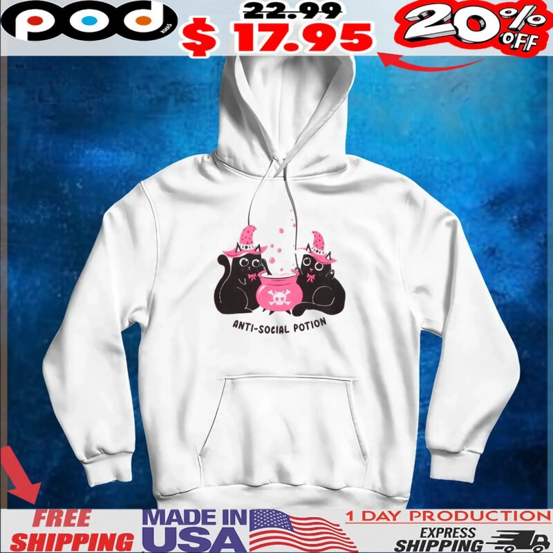 Anti-social Potion Cats Wizard T Shirt
