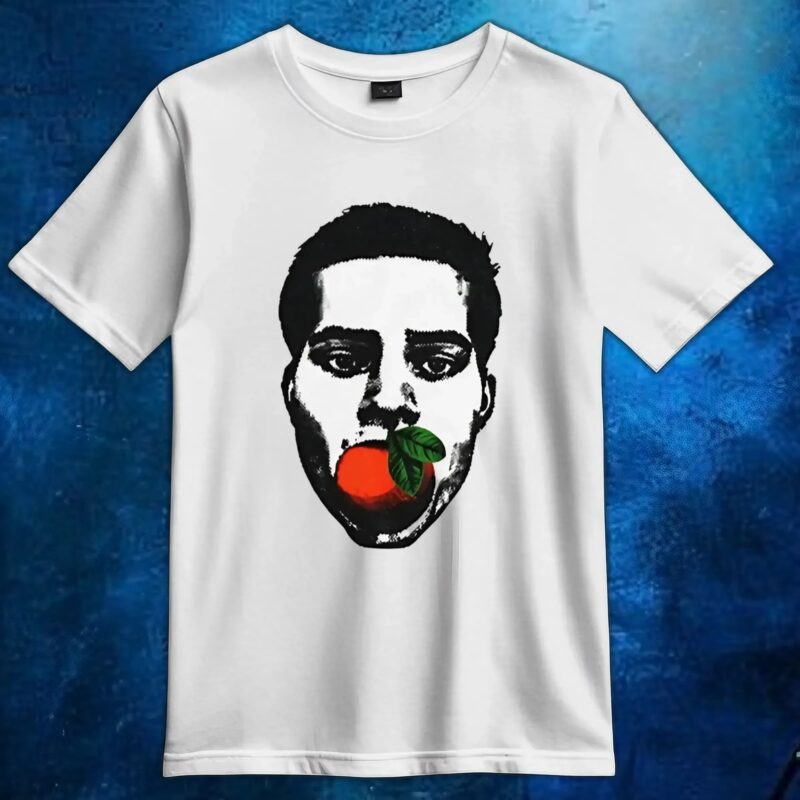 Nick Wilkins orange face t shirt