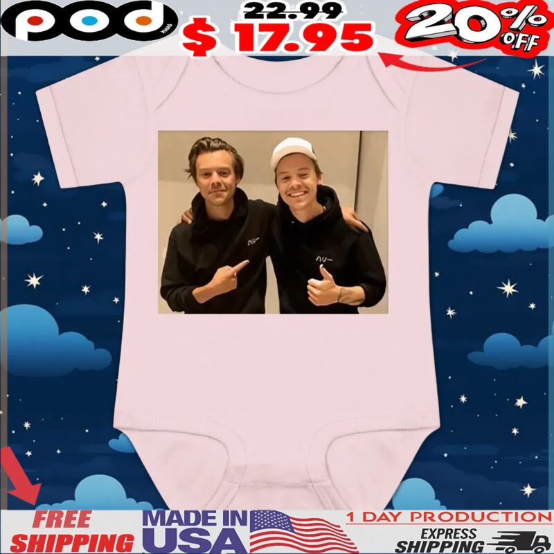 Harry Styles And His Twin Edward Styles Graphic T Shirt