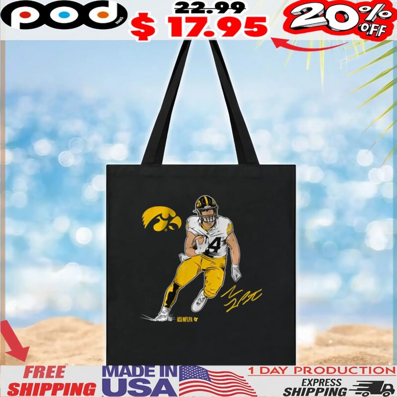 Iowa Football Sam LaPorta Superstar Signature Logo T Shirt
