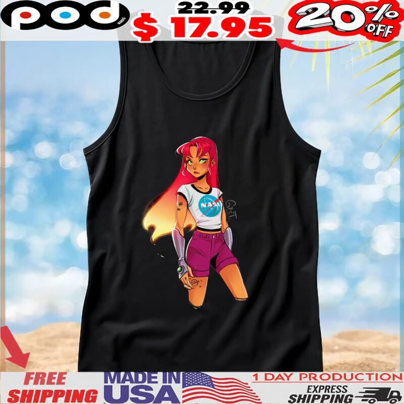 Starfire NASA Teen Titans Go vs Teen Titans DC Comics T Shirt