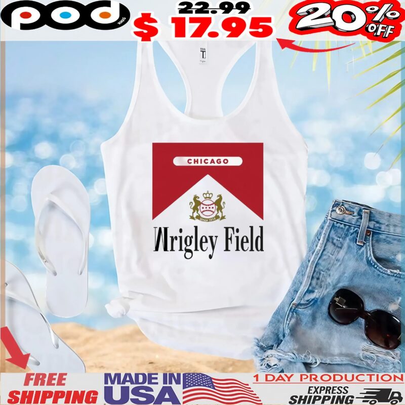 Chicago Cubs Since 1914 Wrigley Field Marlboro T Shirt