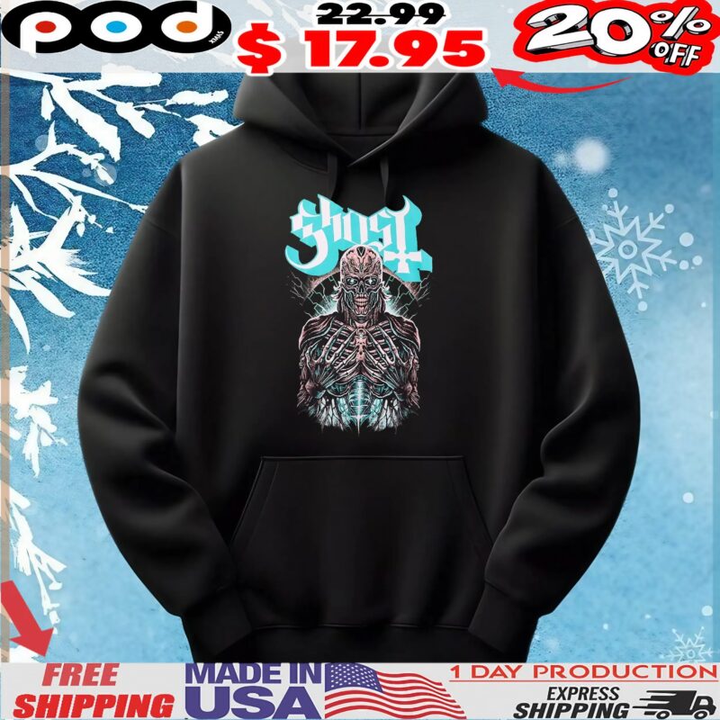 Ghost Skeleton Cyborg Horror T Shirt