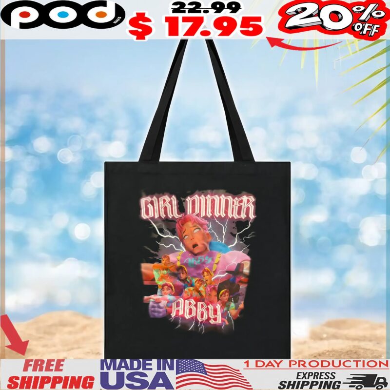 Girl Dinner Abby Saja Vintage Bootleg Style T Shirt