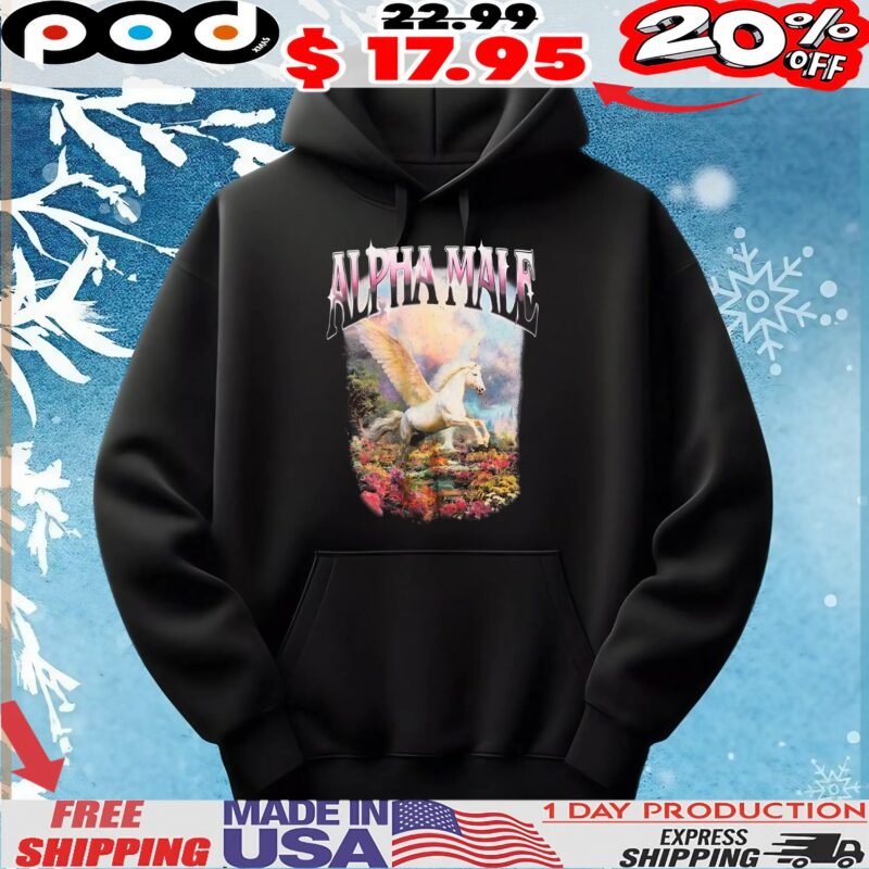 Alpha Male Unicorn Art vintage bootleg style T Shirt