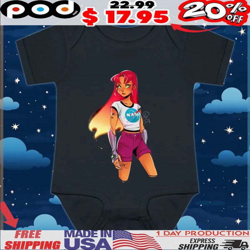 Starfire NASA Teen Titans Go vs Teen Titans DC Comics T Shirt
