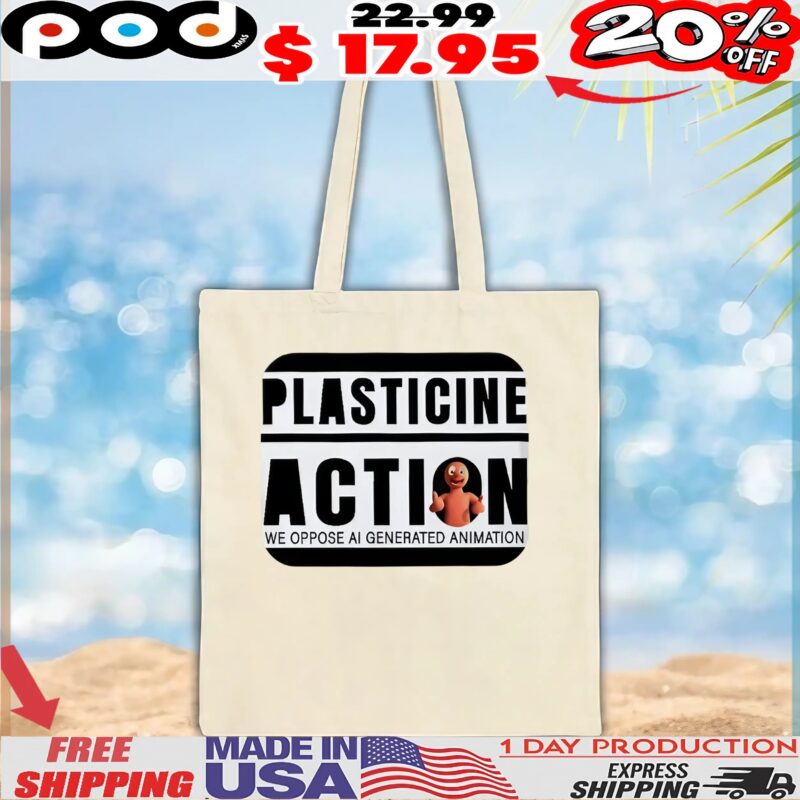 Plasticine Action We Oppose AI Generated Animation Shirt