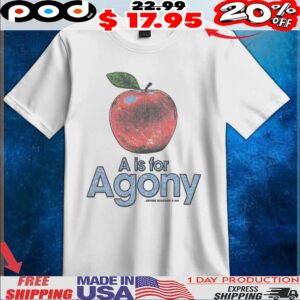 A Is For Agony Apple Vintage Style T Shirt