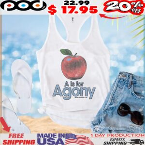 A Is For Agony Apple Vintage Style T Shirt