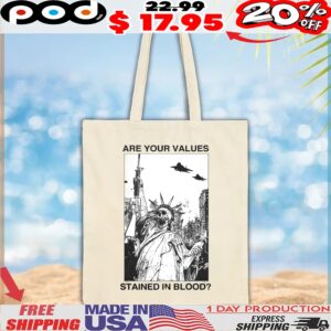 Are Your Values Stained In Blood Statue Of Liberty Skeleton T Shirt