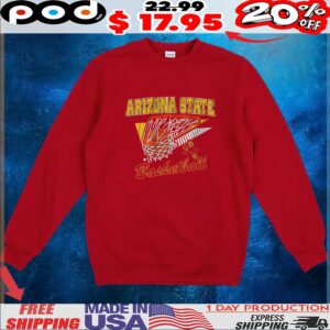 Arizona State Basketball Retro Swish T Shirt