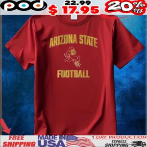 Arizona State Football Sparky Logo T Shirt