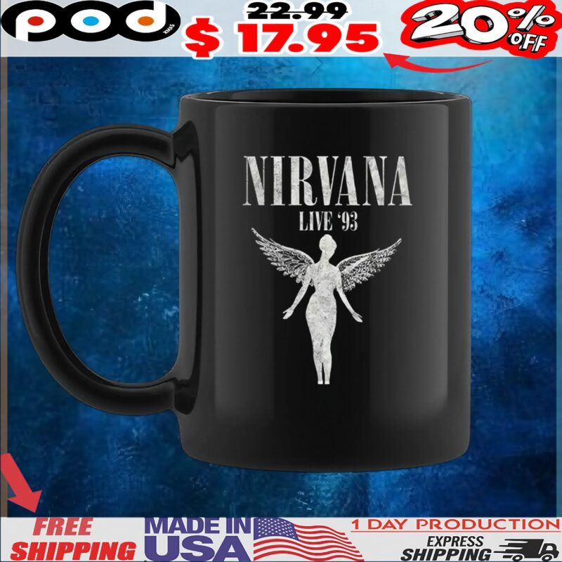 Nirvana In Utero Live '93 T Shirt