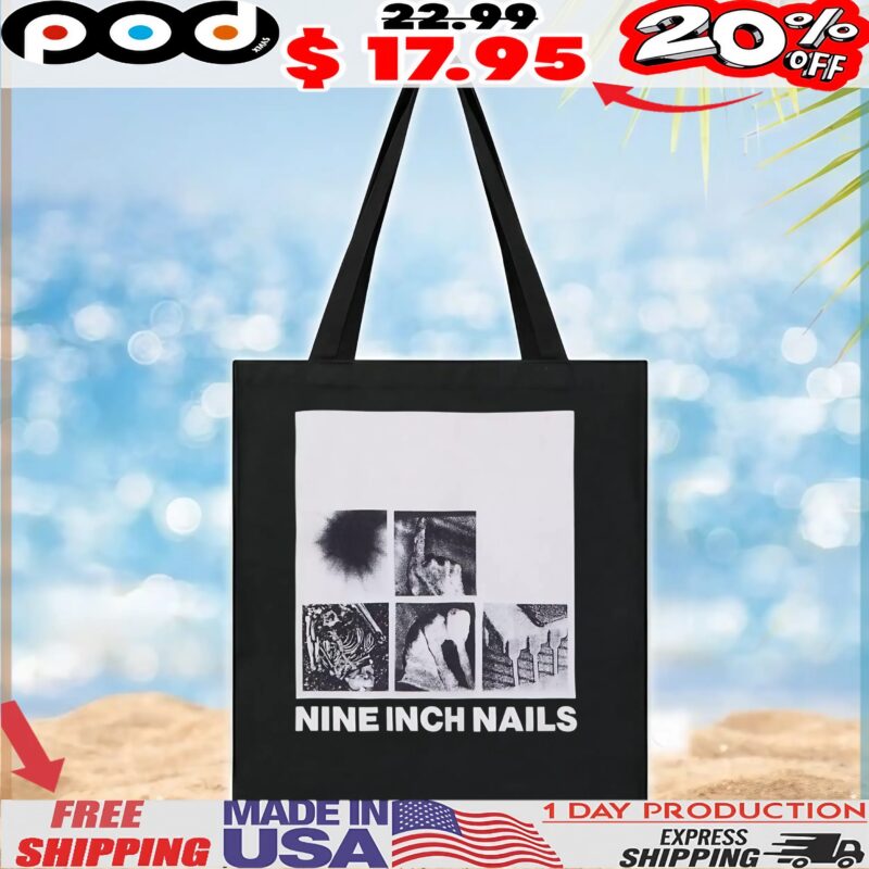 Nine Inch Nails Black And White Photo Collage T Shirt
