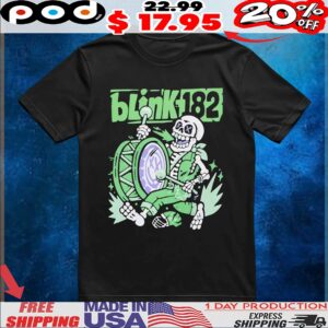 Blink-182 Marching Band Skeleton T Shirt